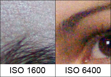 ISO 1600 and 6400